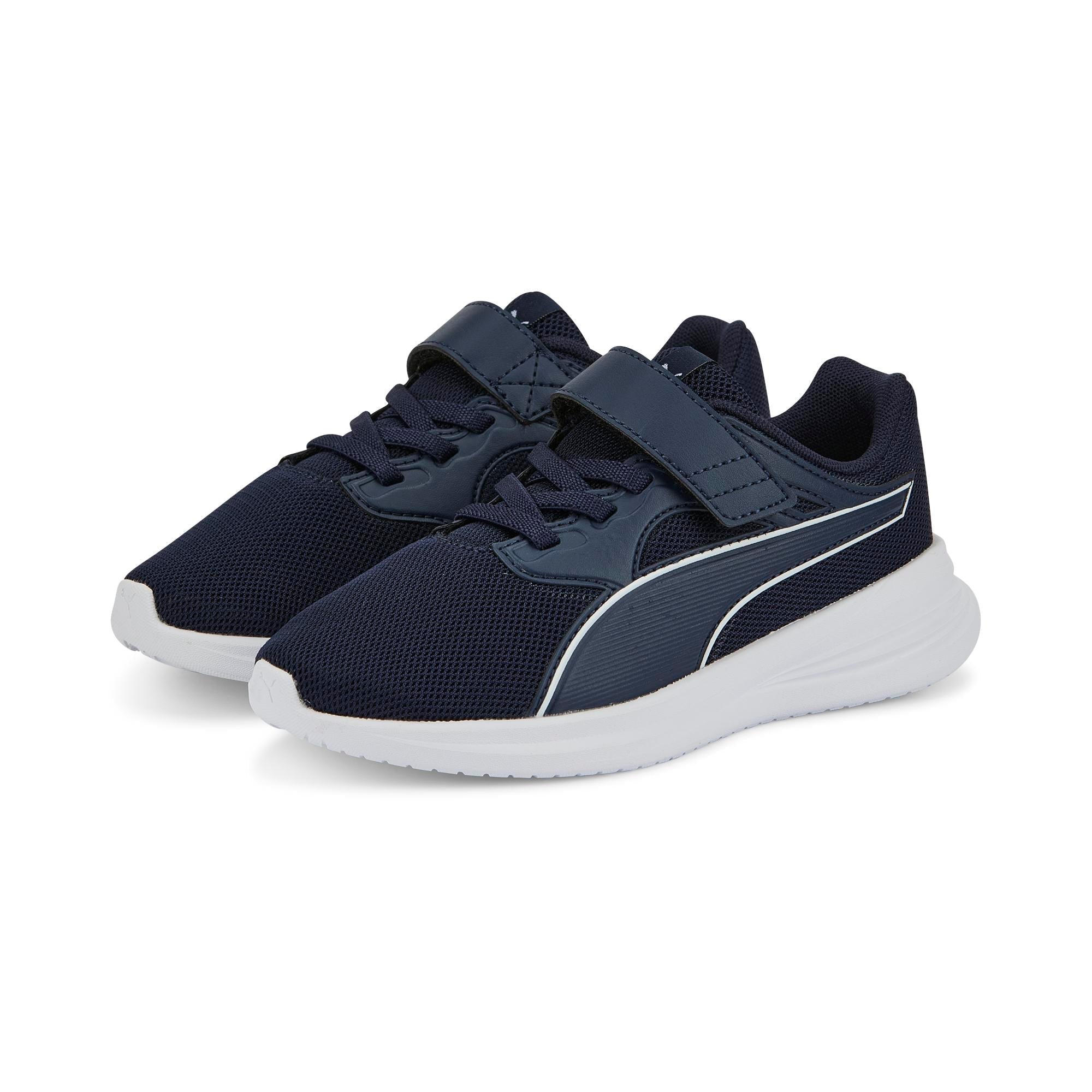 Puma Transport AC PS Trainers - Boys - Peacoat/White