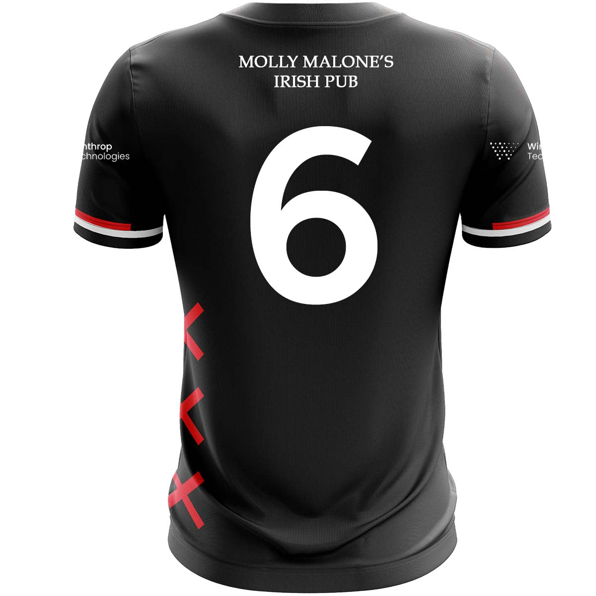 Mc Keever Amsterdam LGFA Numbered Playing Jersey - Youth - Black