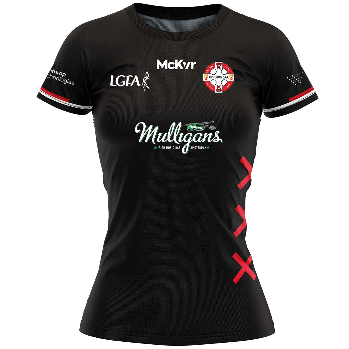 Mc Keever Amsterdam LGFA Playing Jersey - Womens - Black