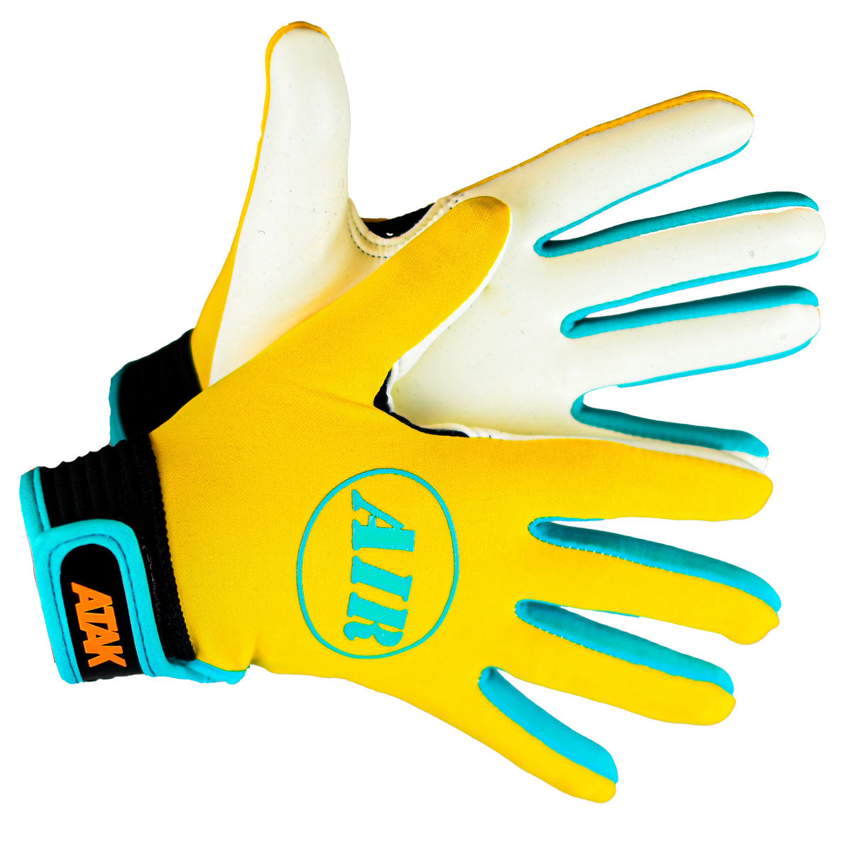 Atak Air Gaelic Gloves - Youth - Yellow/Blue/Black