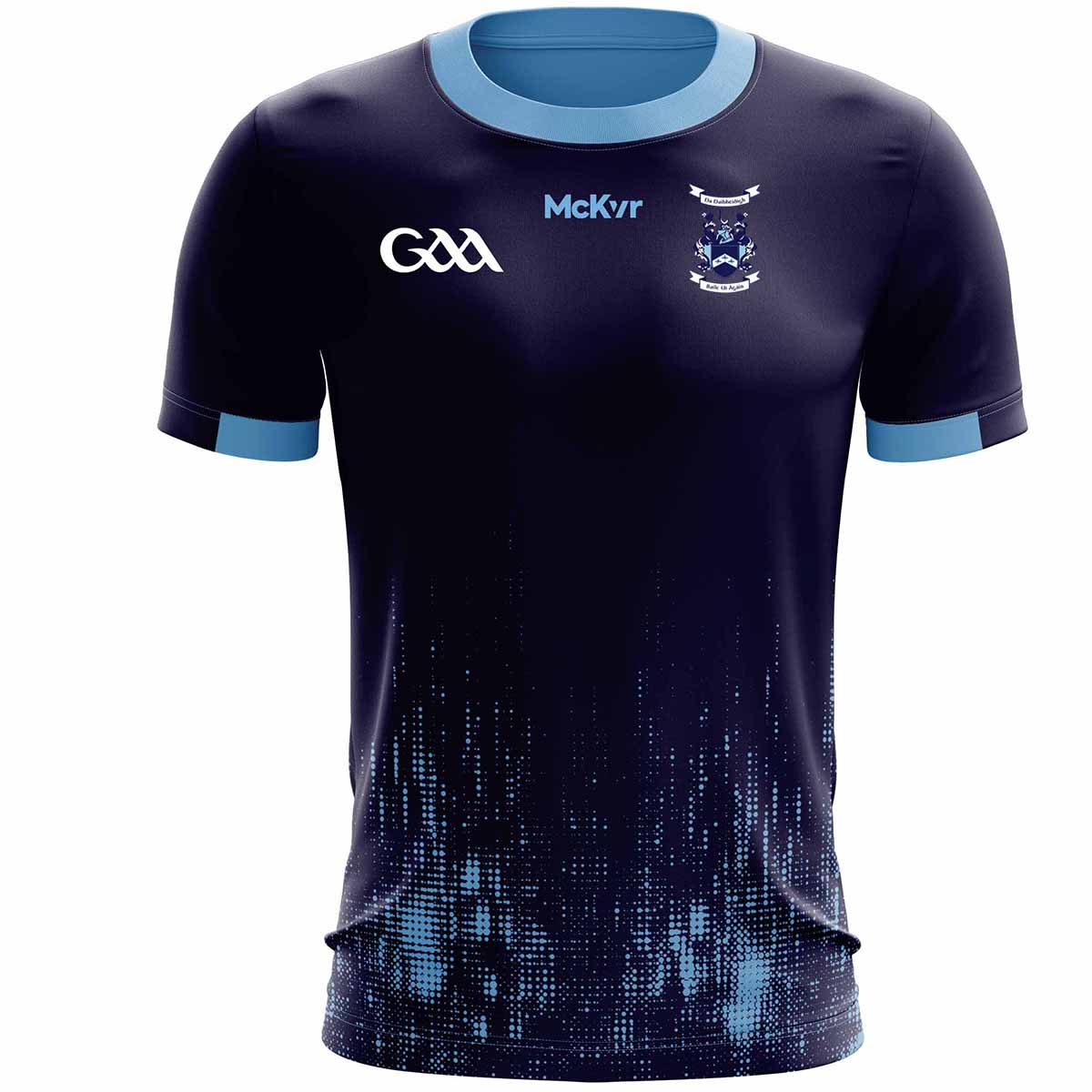 Mc Keever Ballyhegan Davitts GAA Training Jersey - Adult - Navy Glitch