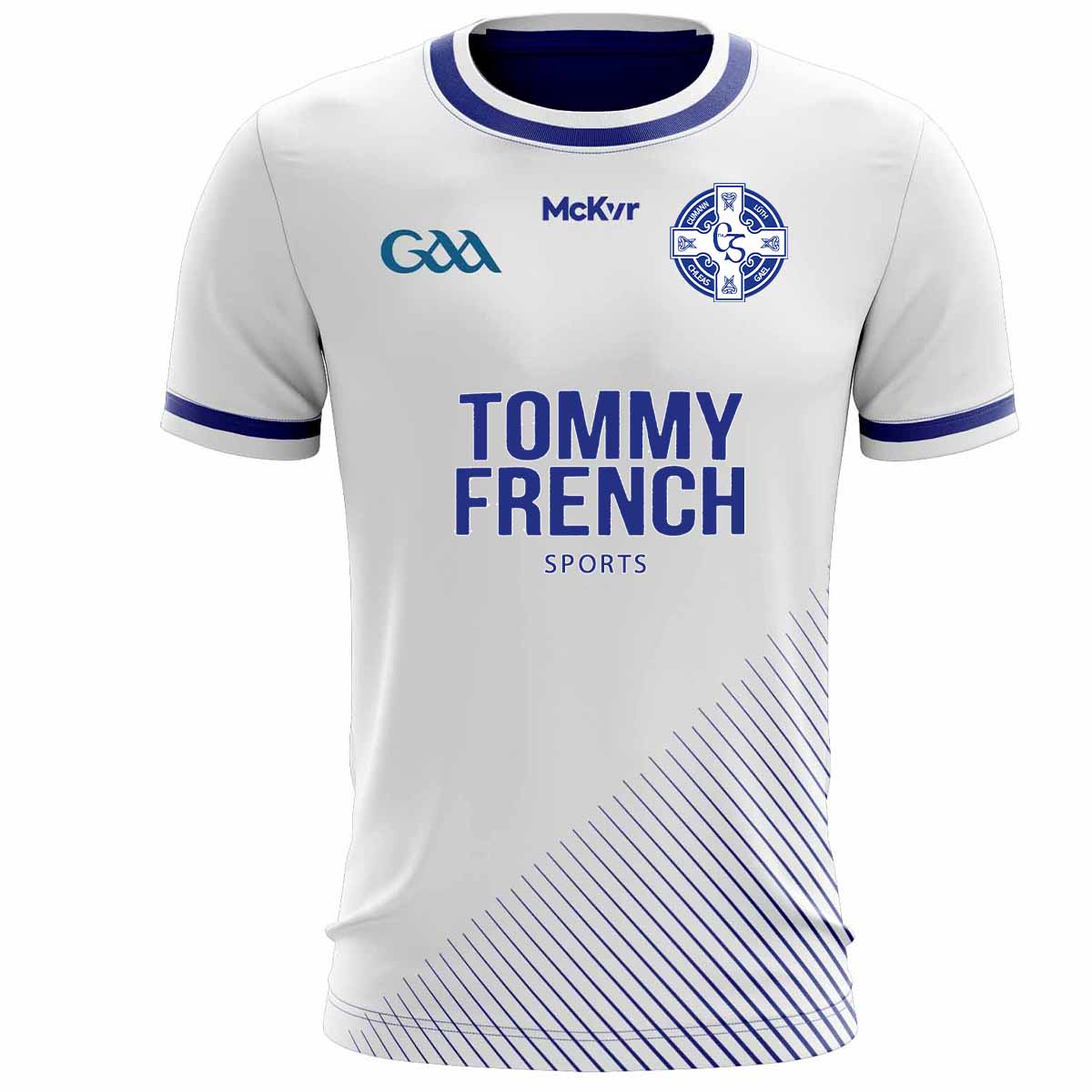 Mc Keever Clan Na Gael CLG Goalkeeper Jersey - Adult - White/Royal Player Fit