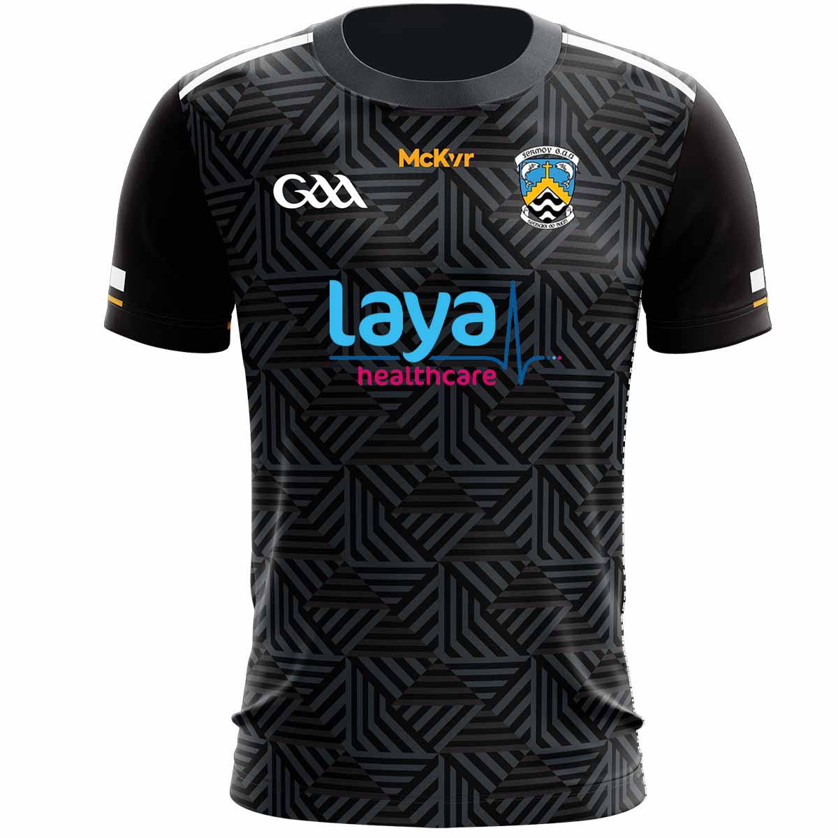 Mc Keever Fermoy GAA Training Jersey - Adult - Black Player Fit