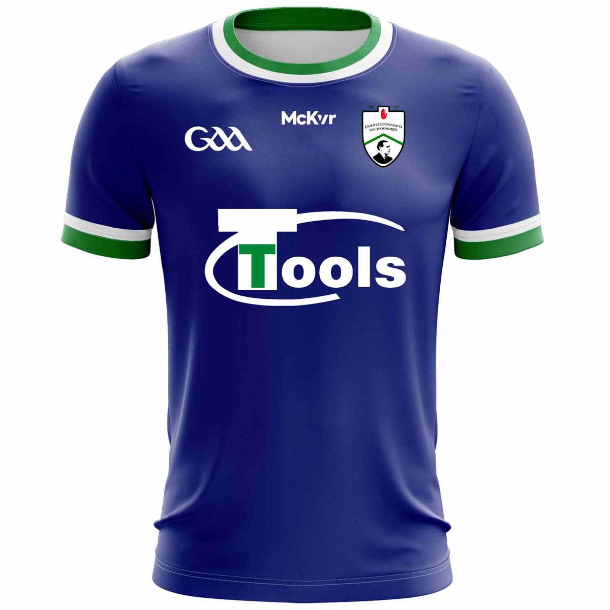 Mc Keever Fintona Pearses GAA Goalkeeper Jersey - Adult - Blue Player Fit