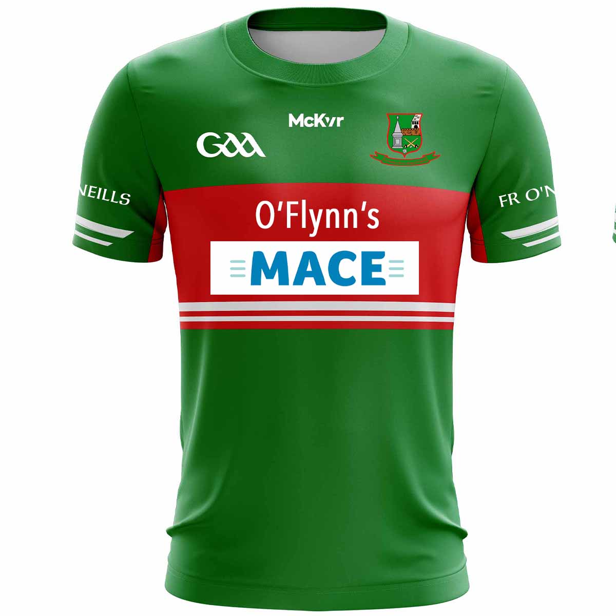 Mc Keever Fr O'Neills GAA Home Jersey - Adult - Green/Red