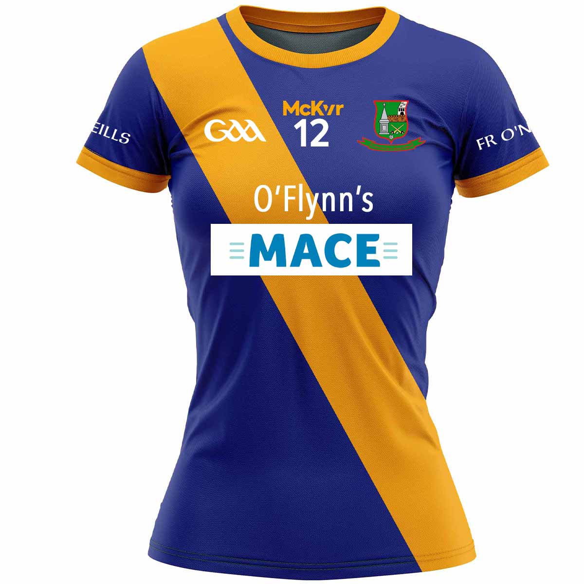 Mc Keever Fr O'Neills GAA Numbered Away Jersey - Womens - Royal