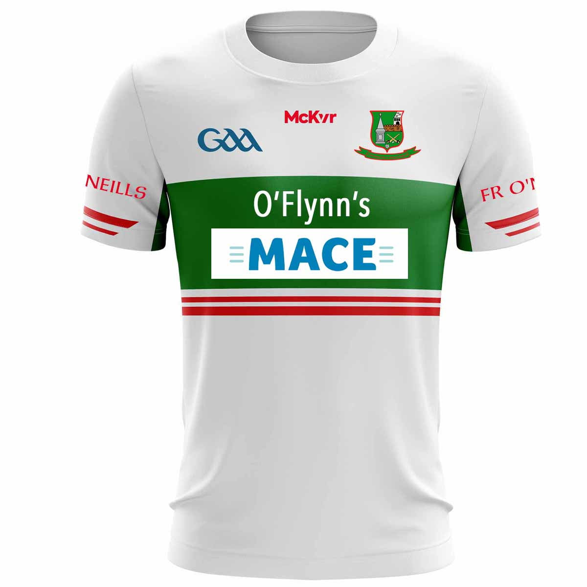 Mc Keever Fr O'Neills GAA Third Jersey - Adult - White