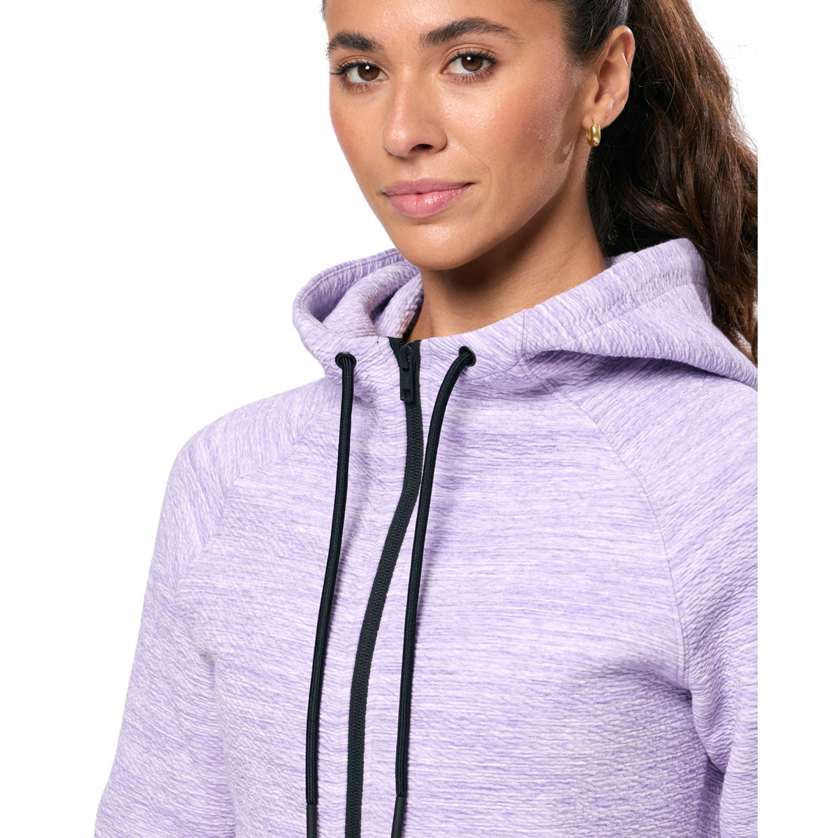 Gym+Coffee Fleck Hoodie - Womens - Lilac