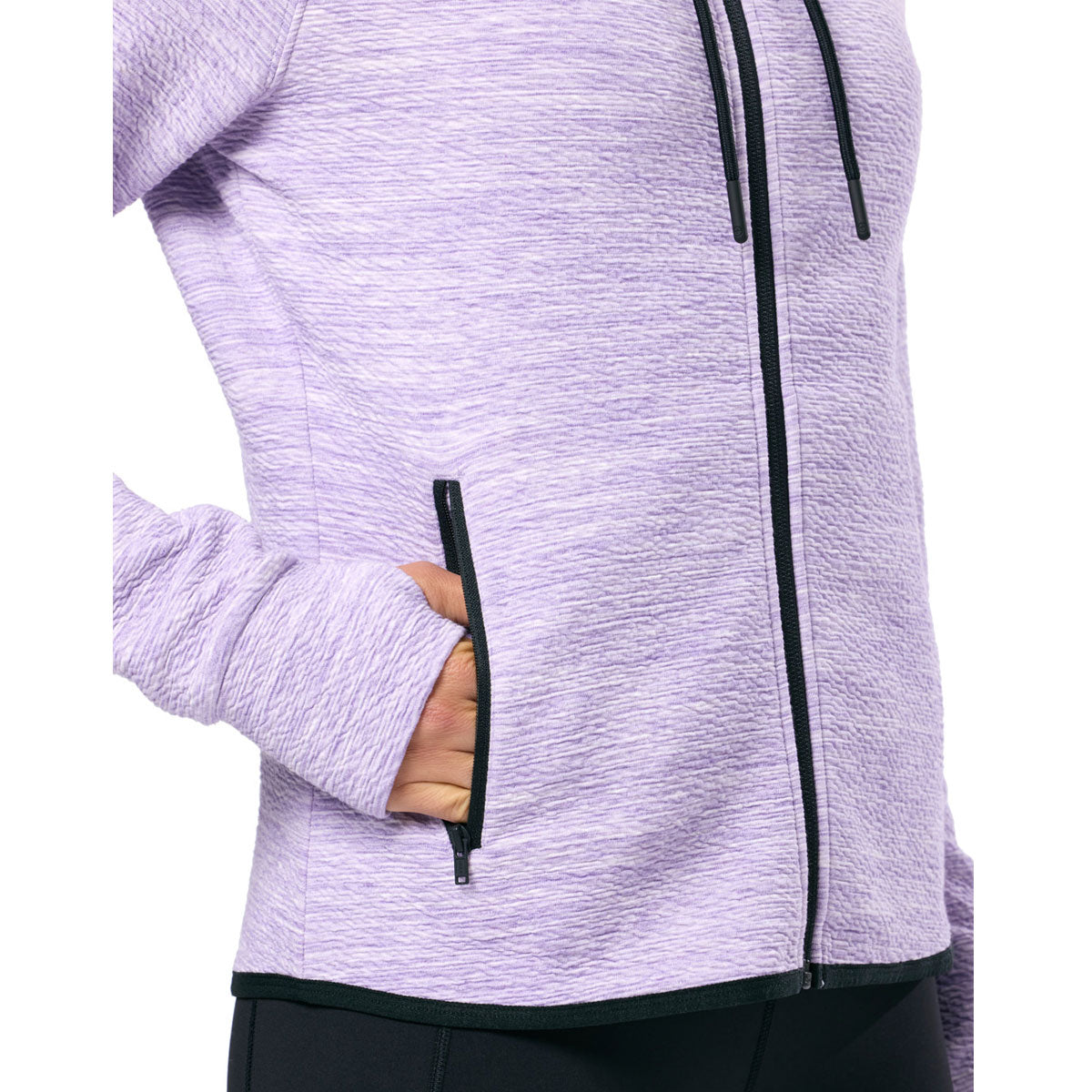 Gym+Coffee Fleck Hoodie - Womens - Lilac