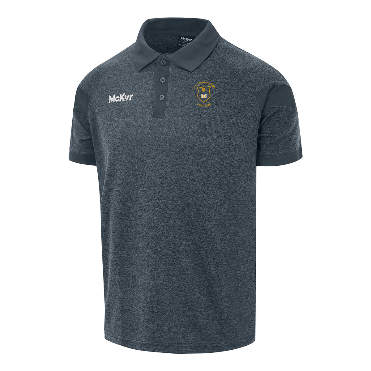 Mc Keever John Mitchels GAA Core 22 Polo Top - Adult - Charcoal