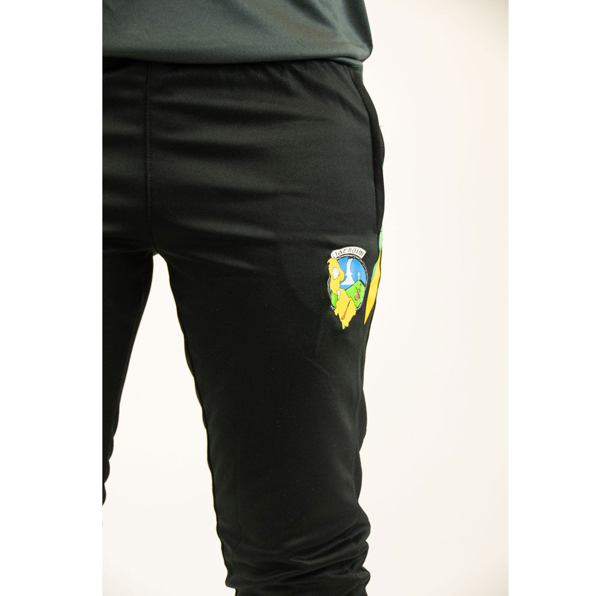 Mc Keever Leitrim GAA Official Vital Skinny Pants - Adult - Black/Green/Amber