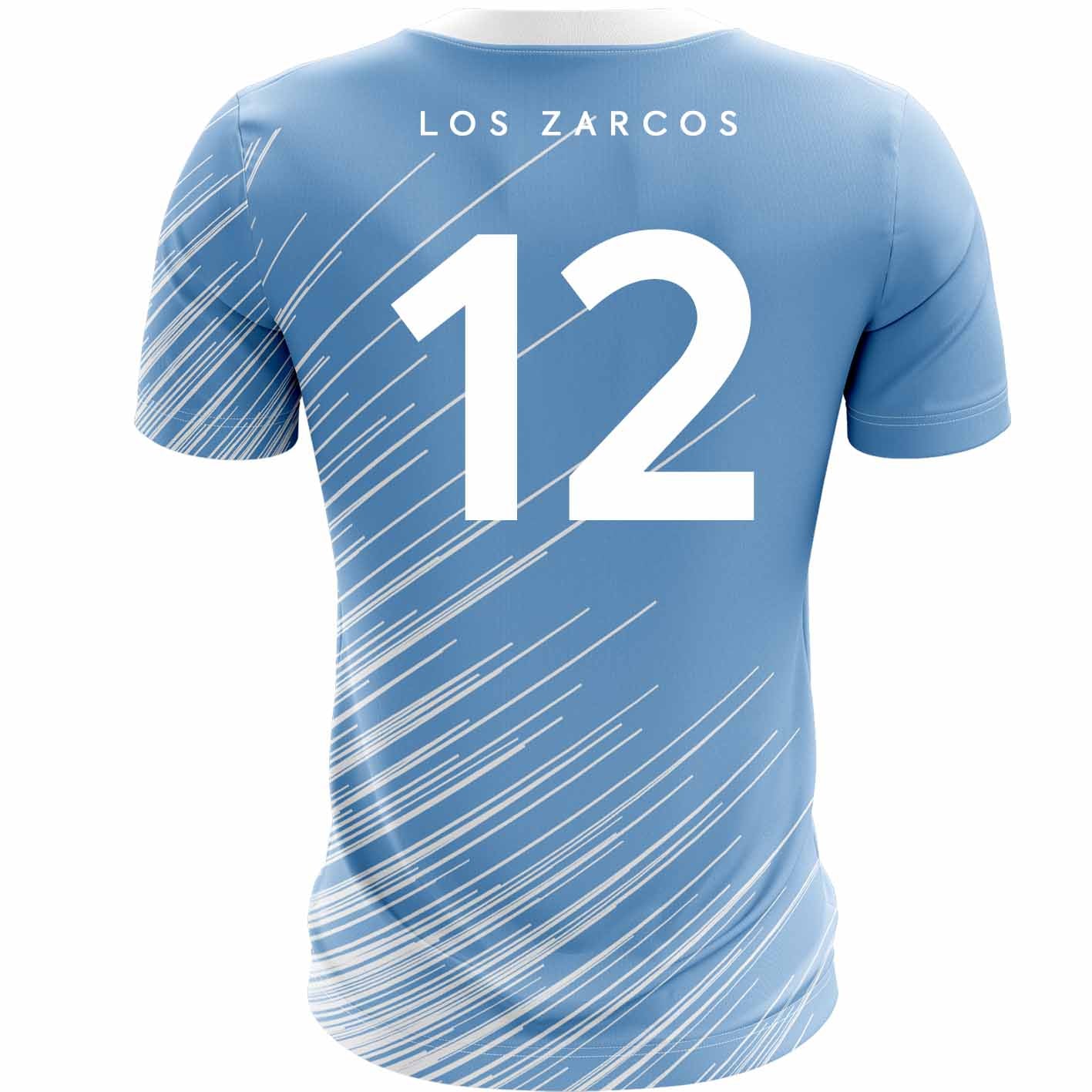 Mc Keever Los Zarcos FC Numbered Playing Jersey - Adult - Sky Player Fit