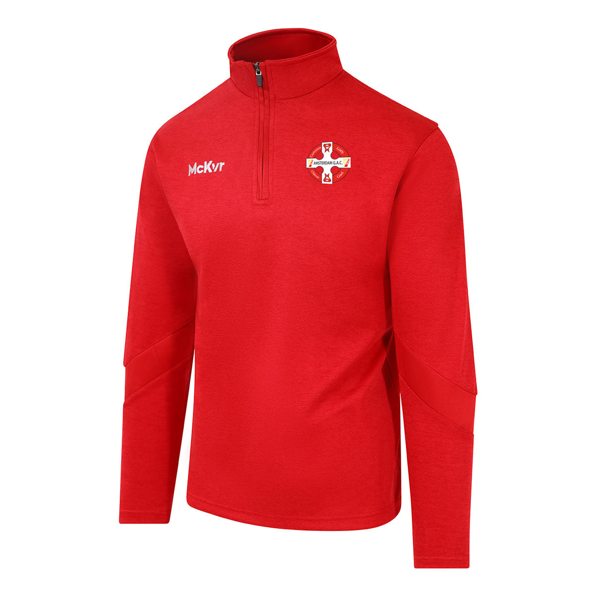 Mc Keever Amsterdam GAC Core 22 1/4 Zip Top - Adult - Red