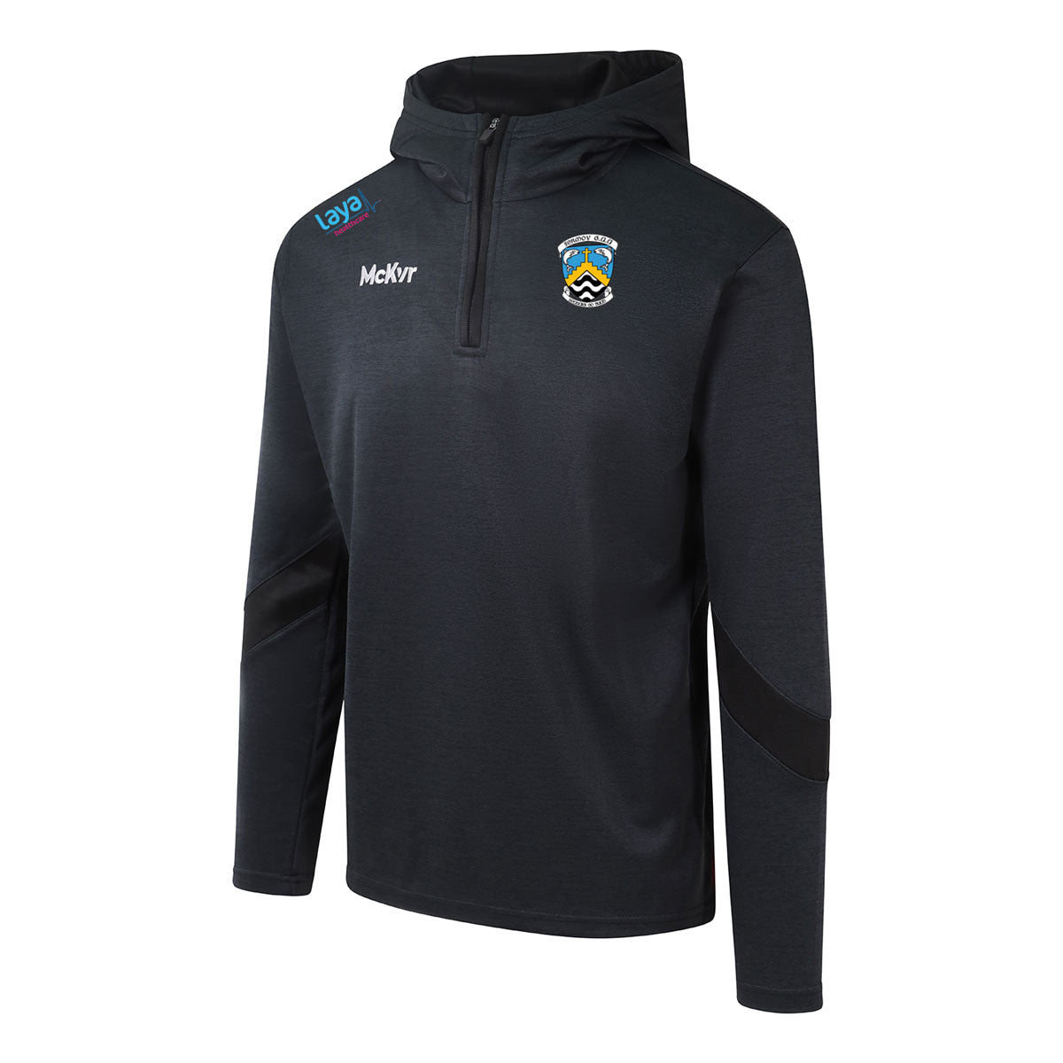 Mc Keever Fermoy GAA Core 22 1/4 Zip Hoodie - Adult - Black