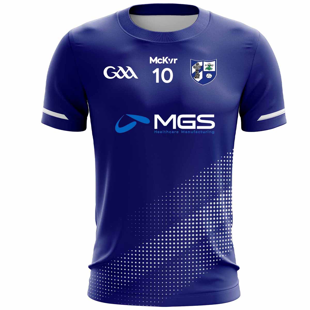 Mc Keever Monasterevan GFC Numbered Playing Jersey 1 - Adult - Royal Player Fit