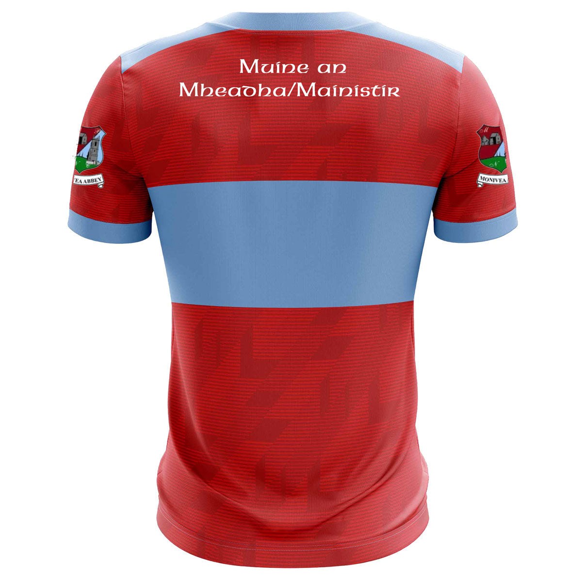 Mc Keever Monivea Abbey GAA Playing Jersey - Adult - Red/Sky