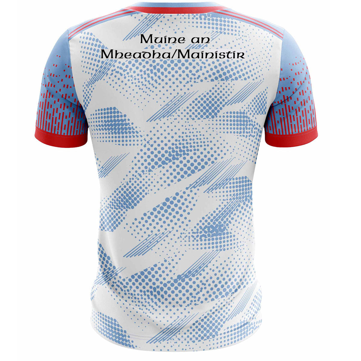 Mc Keever Monivea Abbey GAA Training Jersey - Adult - White/Sky/Red