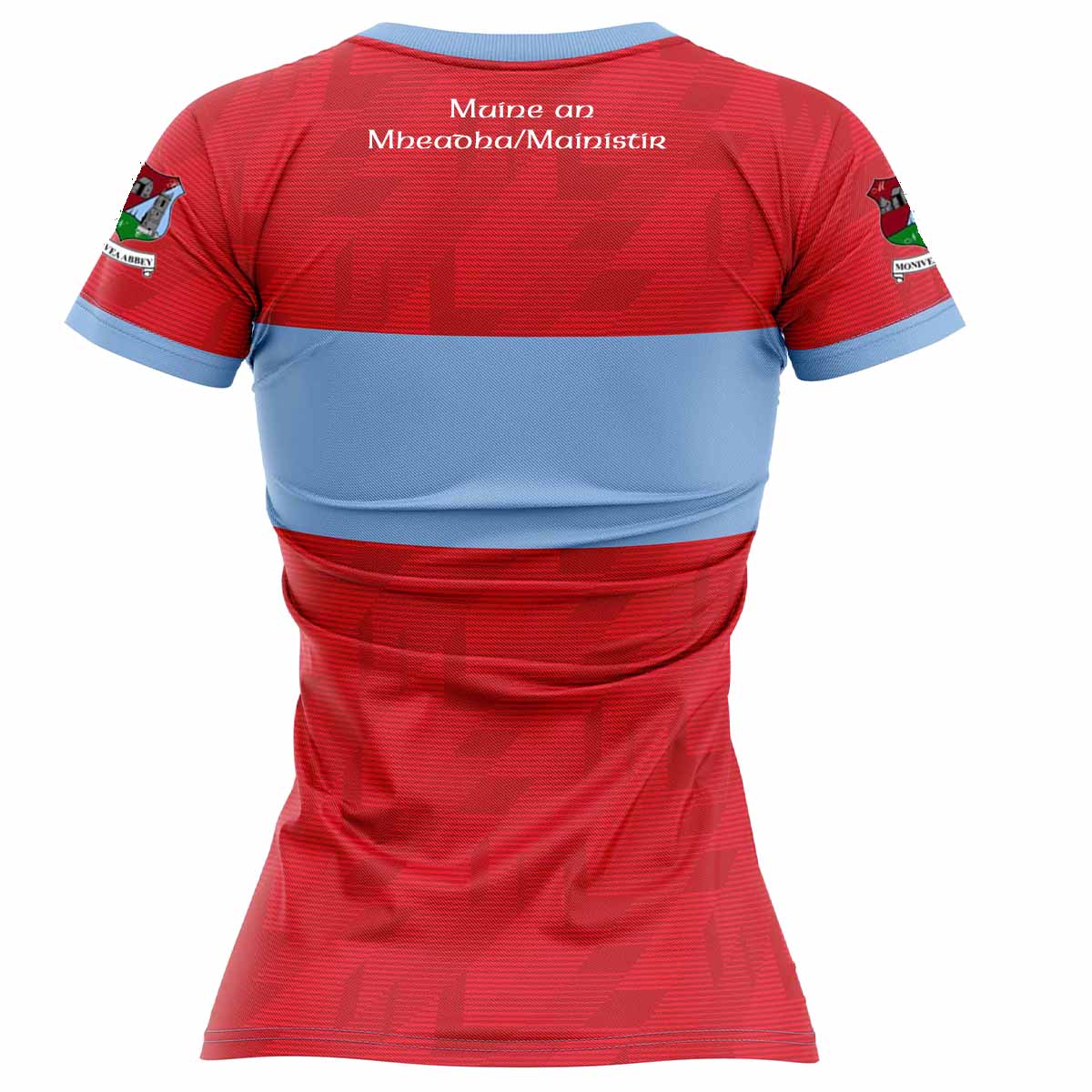 Mc Keever Monivea Abbey LGFA Playing Jersey - Womens - Red/Sky