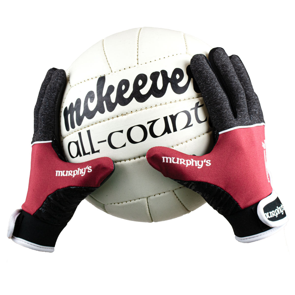 Murphy's V2 Gaelic Gloves - Youth - Grey/Maroon/White