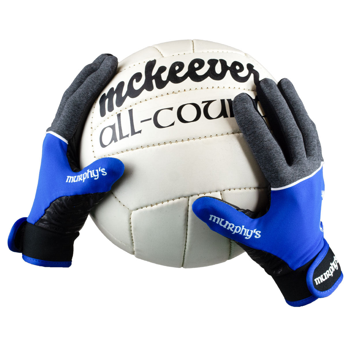 Murphy's V2 Gaelic Gloves - Youth - Grey/Blue/White