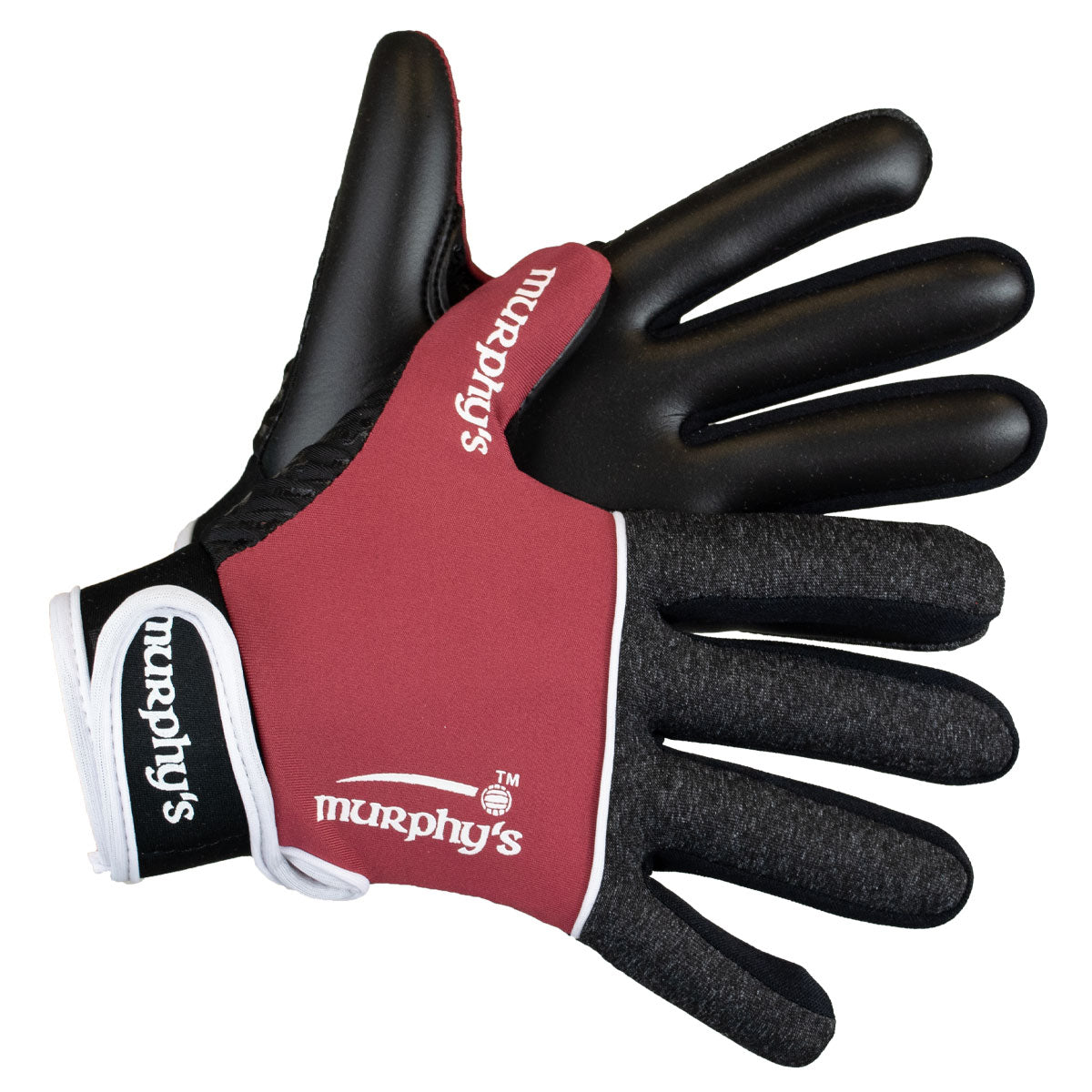 Murphy's V2 Gaelic Gloves - Youth - Grey/Maroon/White