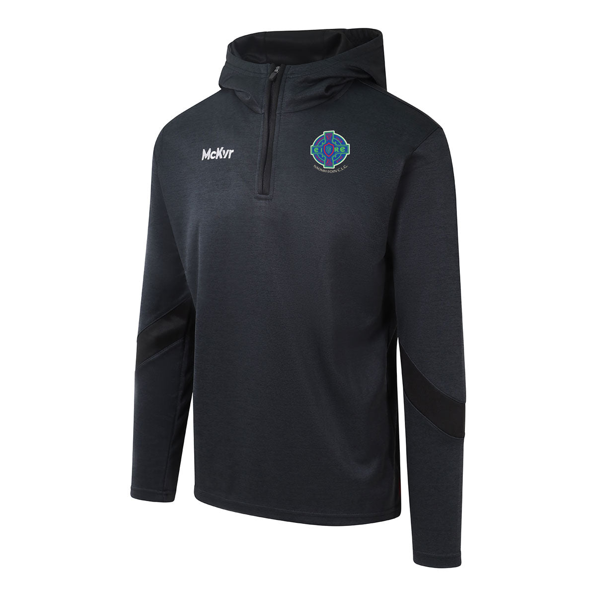 Mc Keever Naomh Eoin CLG Core 22 1/4 Zip Hoodie - Adult - Black