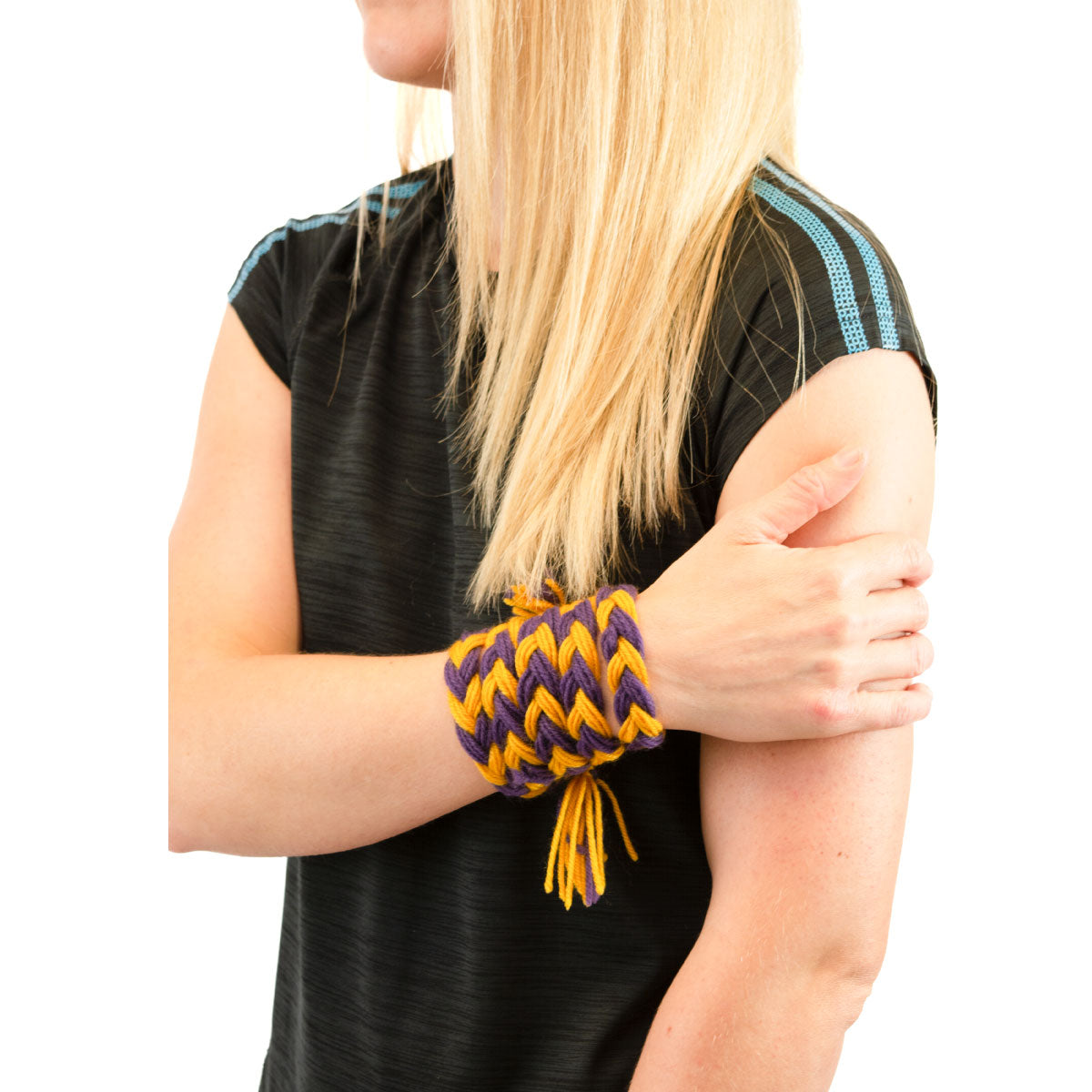 Mc Keever Sports Supporters Wool Plait - Purple/Gold