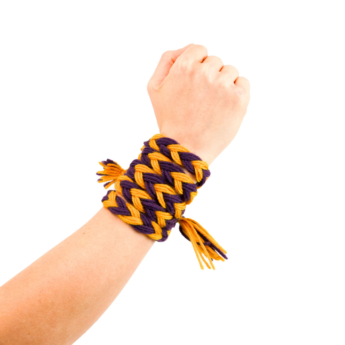 Mc Keever Sports Supporters Wool Plait - Purple/Gold