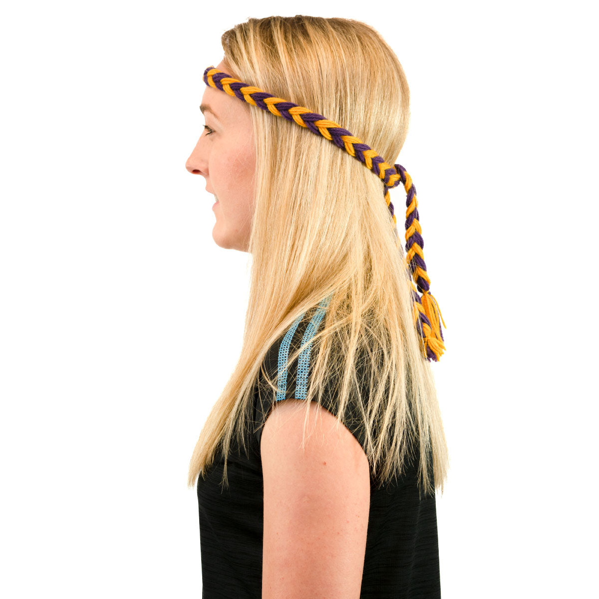 Mc Keever Sports Supporters Wool Plait - Purple/Gold