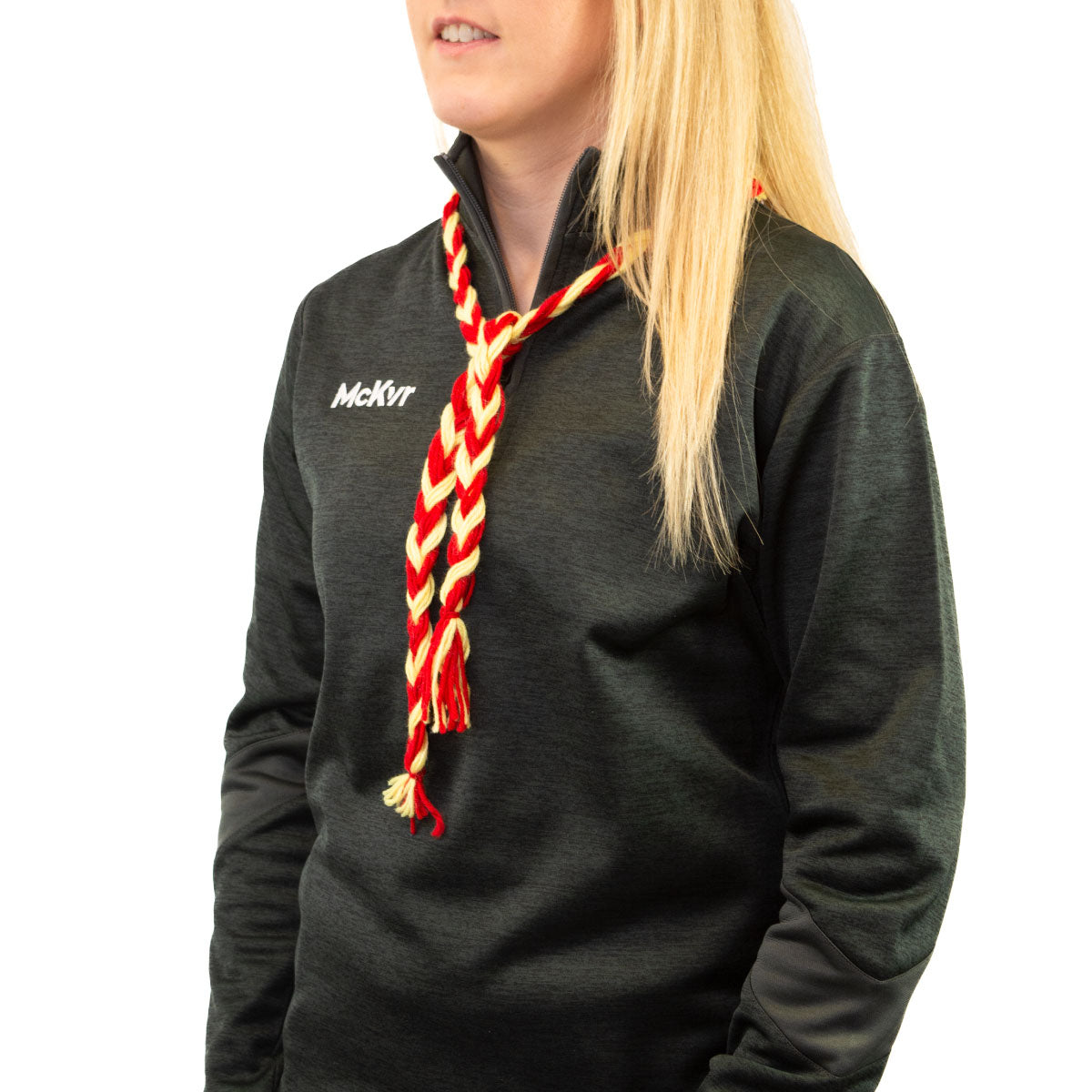 Mc Keever Sports Supporters Wool Plait - Red/Yellow