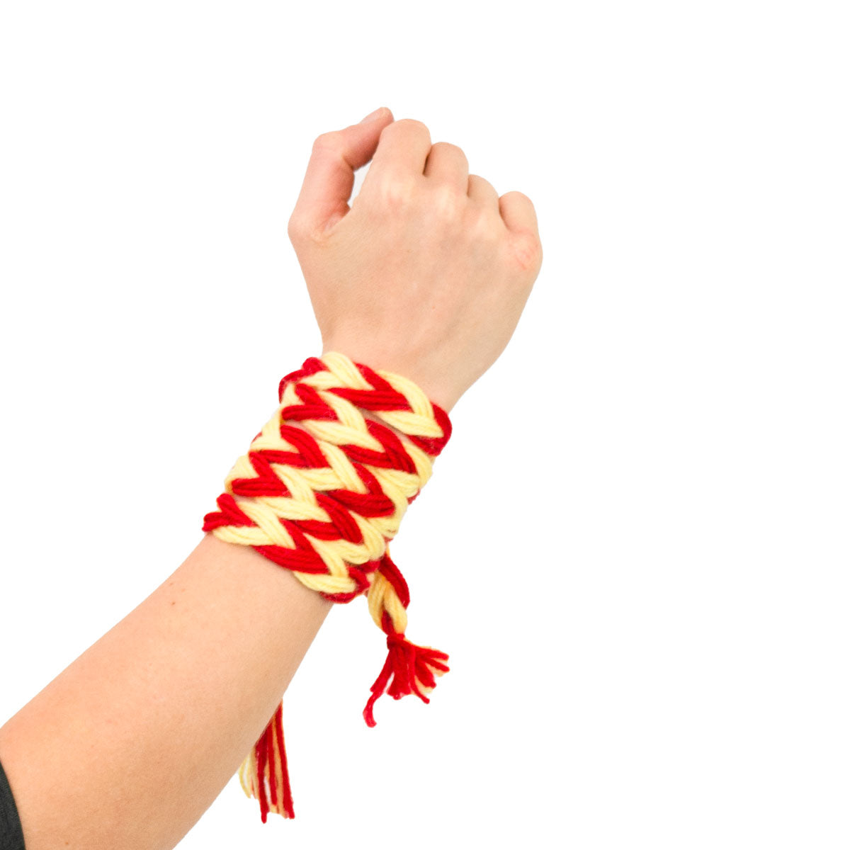 Mc Keever Sports Supporters Wool Plait - Red/Yellow