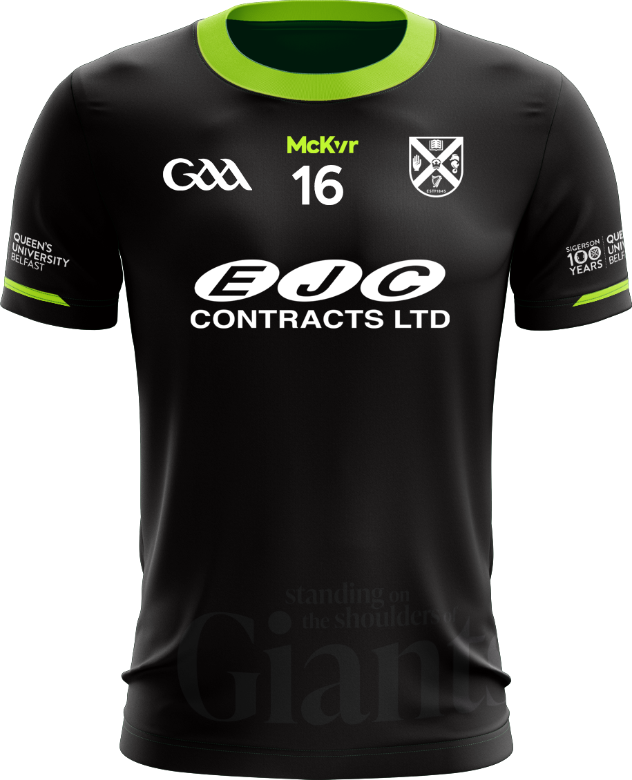 Mc Keever Queens GAA Sigerson 100 Years Numbered Goalkeeper Jersey - Womens - Black