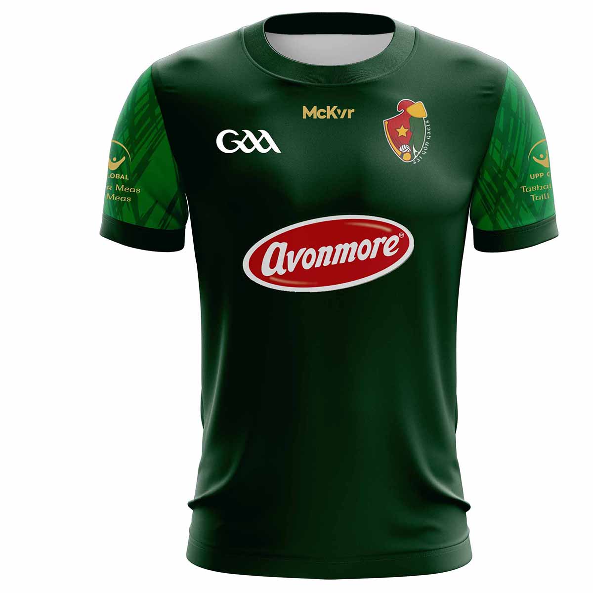 Mc Keever Saigon Gaels GAA Away Jersey - Adult - Green Player Fit