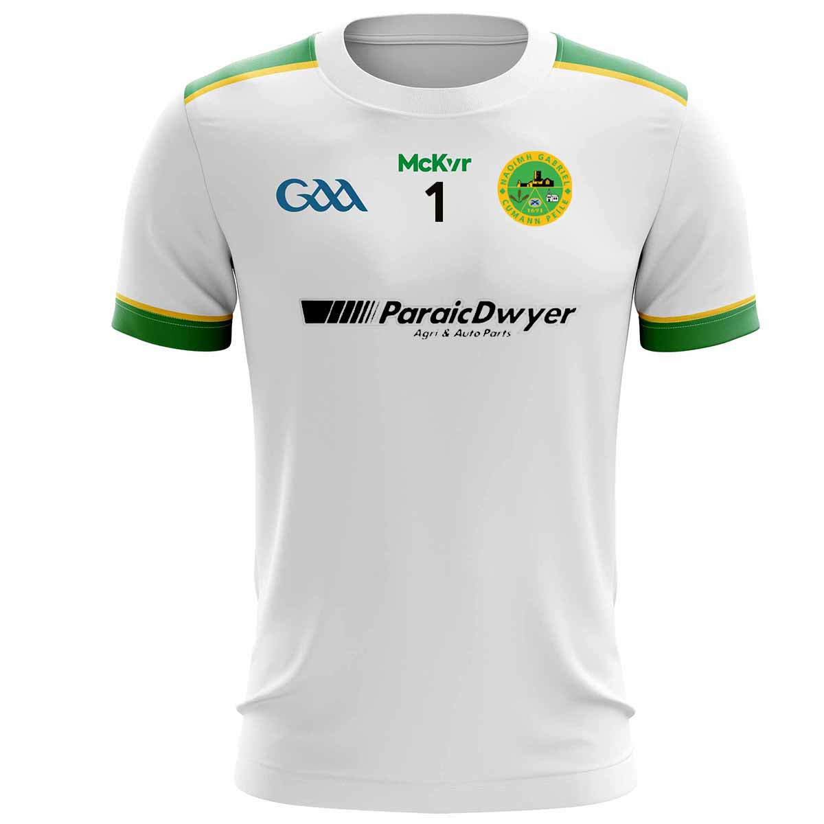 Mc Keever St Gabriels GAA Numbered Goalkeeper Jersey - Womens - White