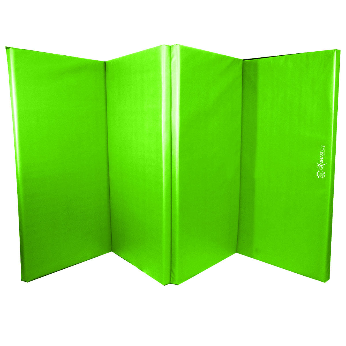 Sure Shot Foldable (4 Fold) Gym Mat - 50mm Lime Green