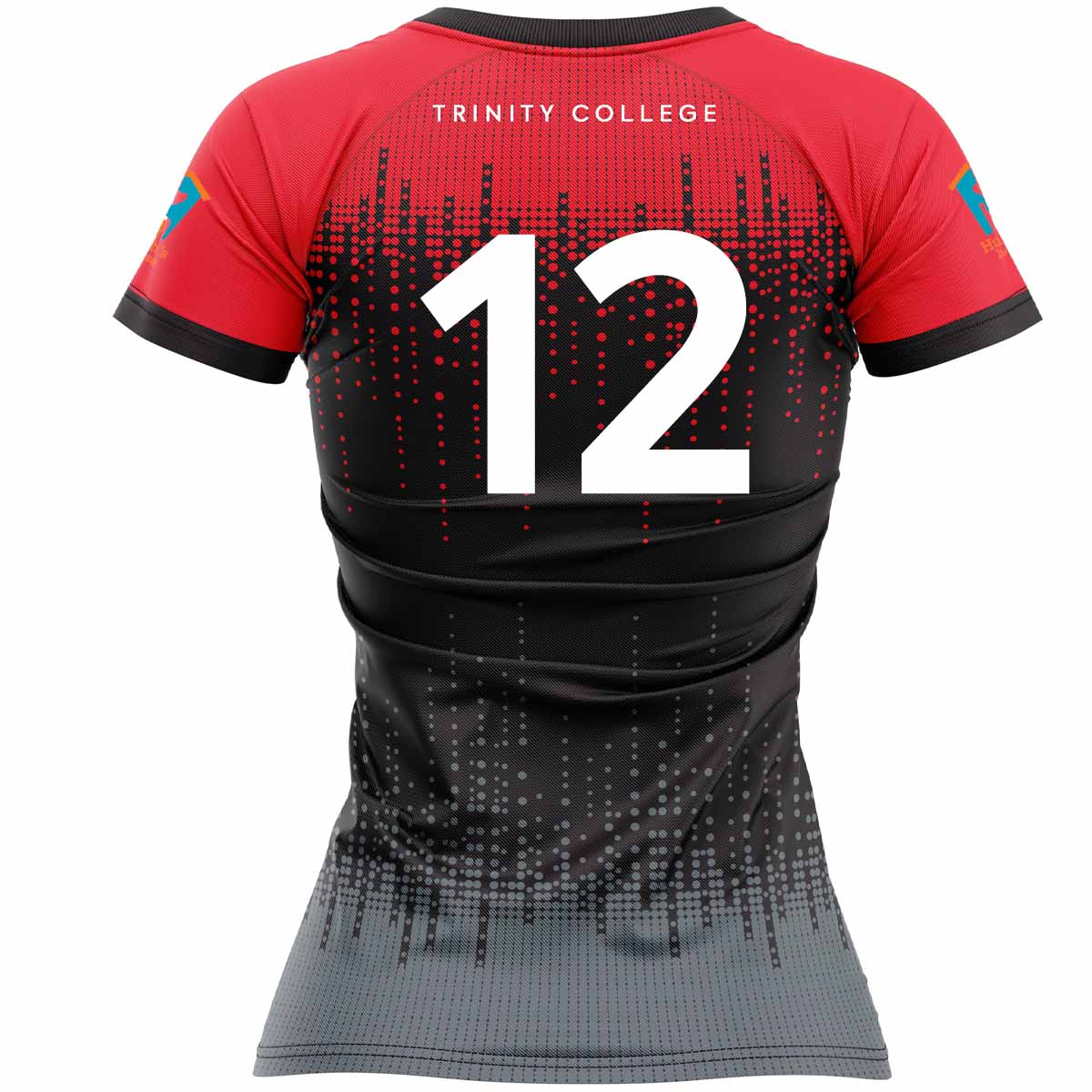 Mc Keever Trinity College Dublin Camogie Numbered Playing Jersey - Womens - Black/Red