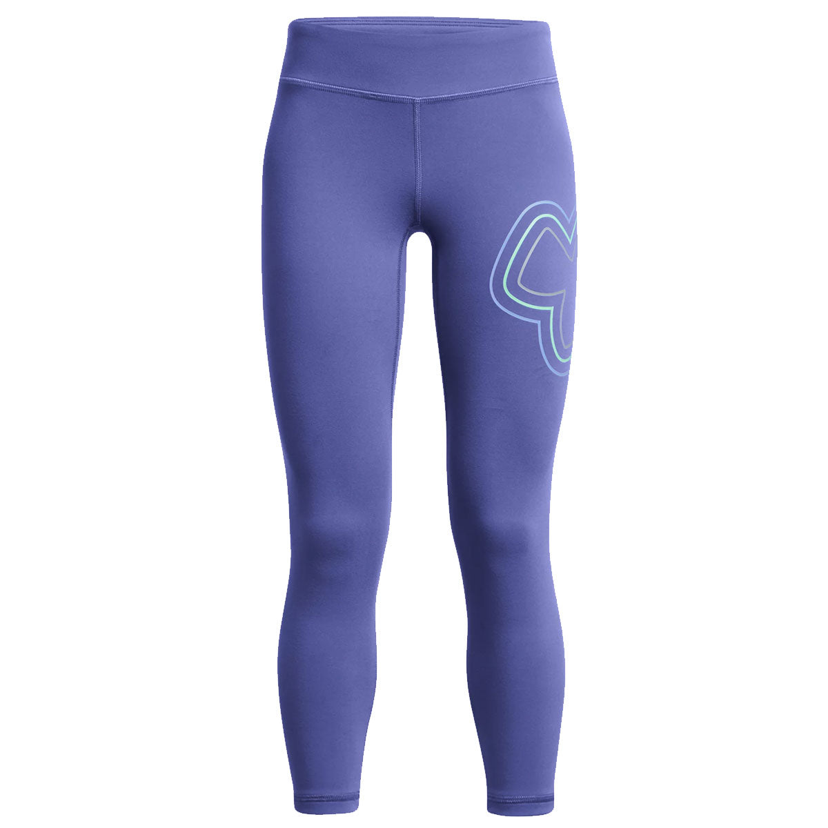 Under Armour Motion Branded Ankle Legging - Girls - Starlight/Celeste/Matrix Green