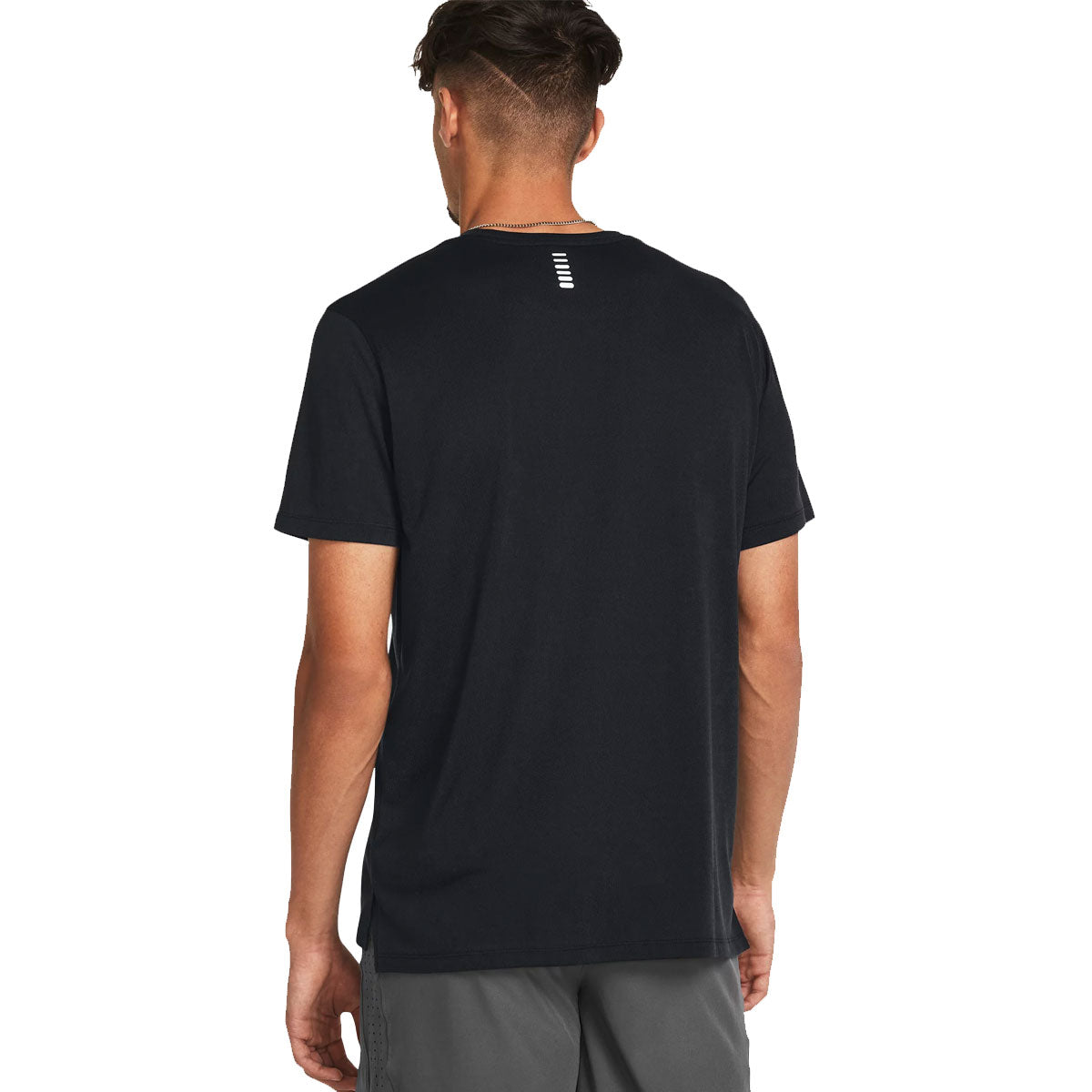 Under Armour Streaker Splatter Short Sleeve Running Tee - Mens - Black/Anthracite/Reflective