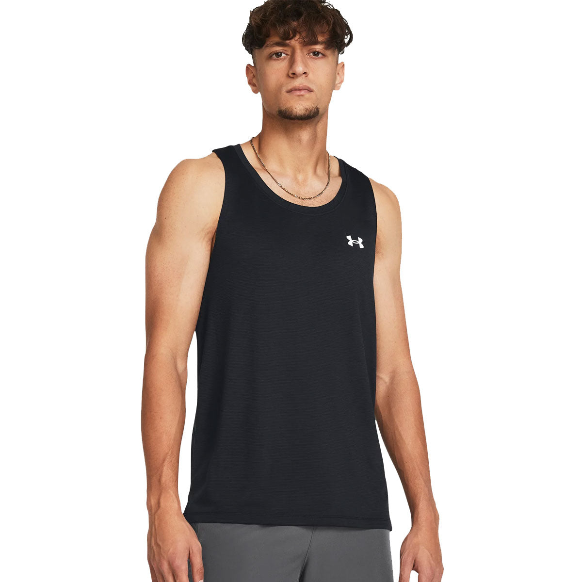 Under Armour Streaker Run Singlet - Mens - Black/Reflective