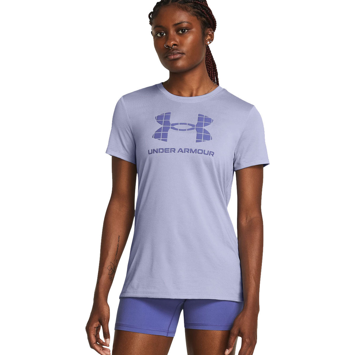 Under Armour Tech Big Logo HD Short Sleeve Tee - Womens - Celeste/Starlight