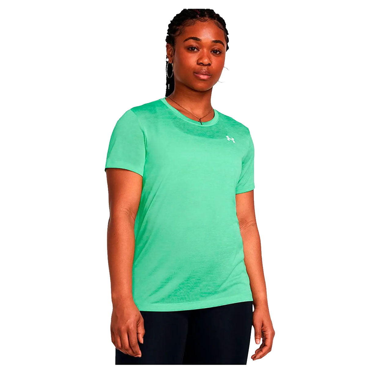 Under Armour Tech Twist Training Tee - Womens - Matrix Green/White