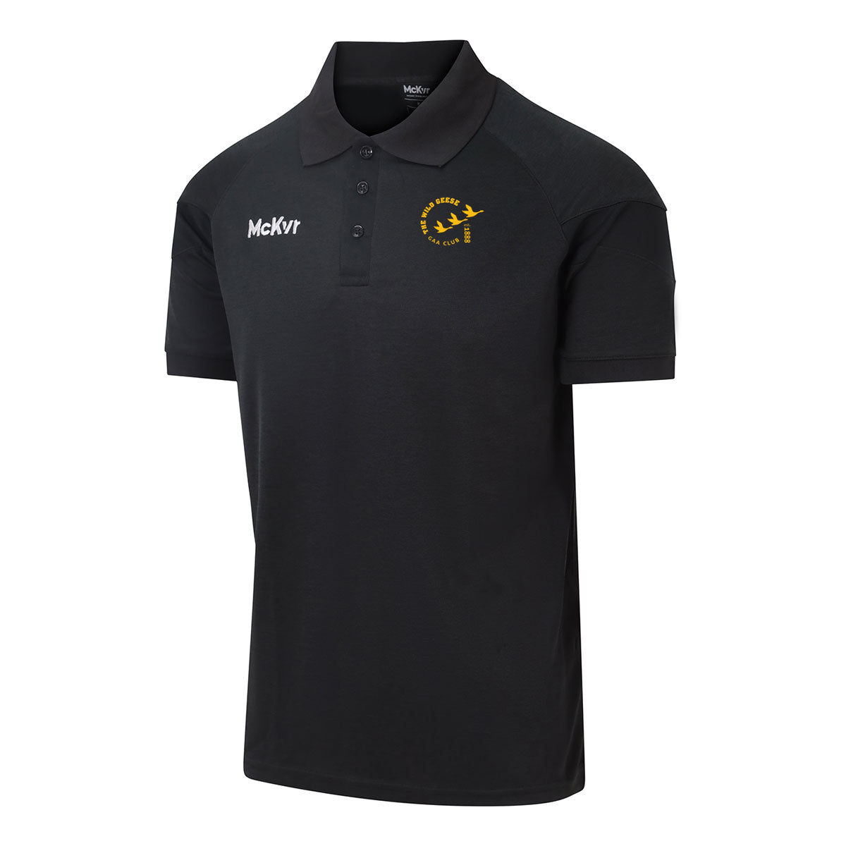 Mc Keever Wild Geese GAA Core 22 Polo Top - Adult - Black