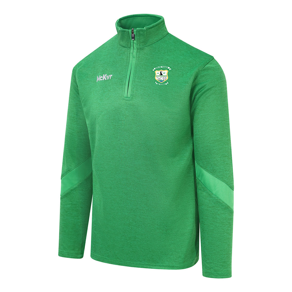 Mc Keever Wolfe Tones Na Sionna, Clare Core 22 1/4 Zip Top - Youth - Green