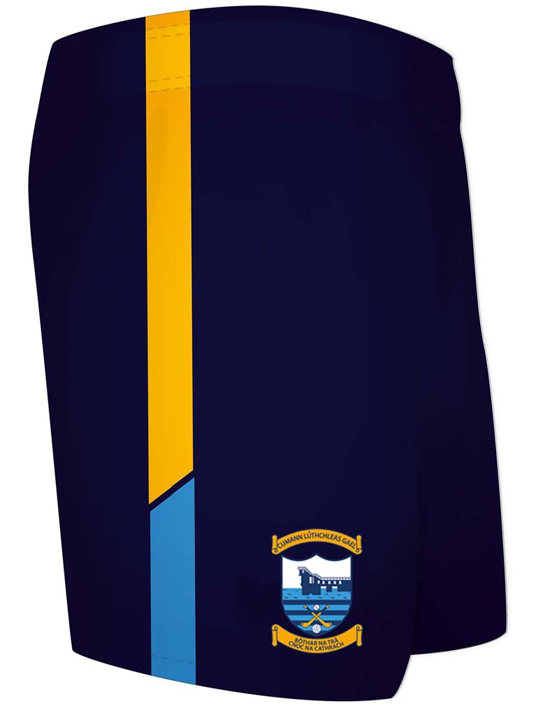 Mc Keever Salthill Knocknacarra GAA Shorts - Youth - Navy/Amber/Marine Blue