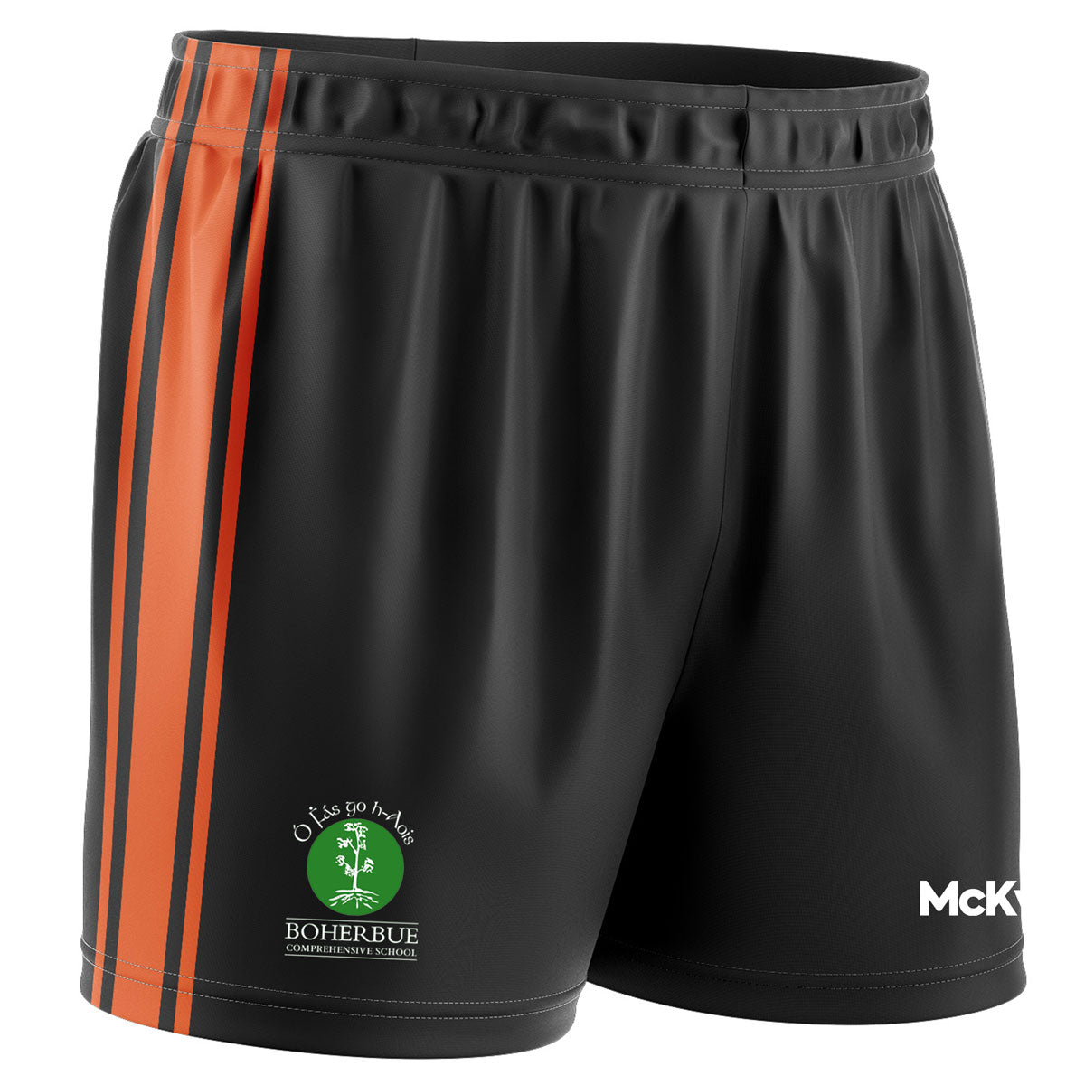 Mc Keever Boherbue Comprehensive School Playing Short - Adult - Black/Orange