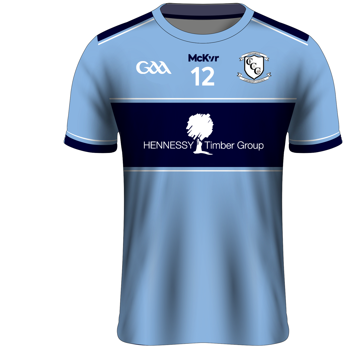 Mc Keever Clonakilty Community College Numbered Playing Jersey - Womens - Blue