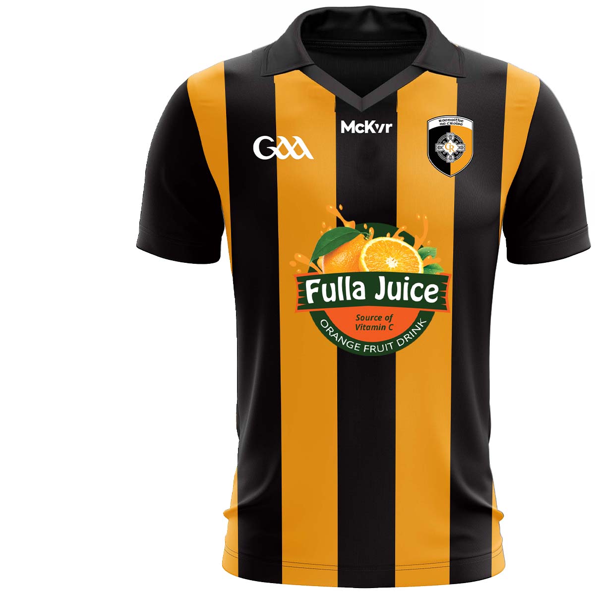 Mc Keever Crossmaglen Rangers GAC U12 Playing Jersey - Youth - Black/Amber