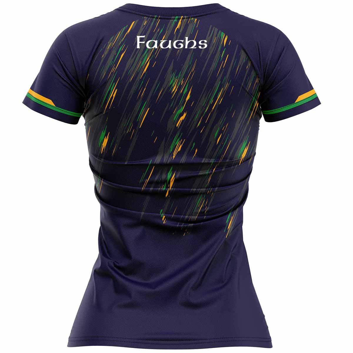 Mc Keever Faughs GAA Training Jersey - Womens - Navy Design 4