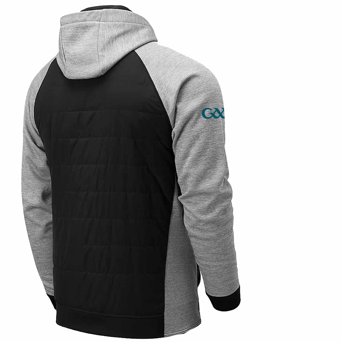 Mc Keever Leitrim GAA Official Vital Interlock Hoodie - Youth - Black/Grey