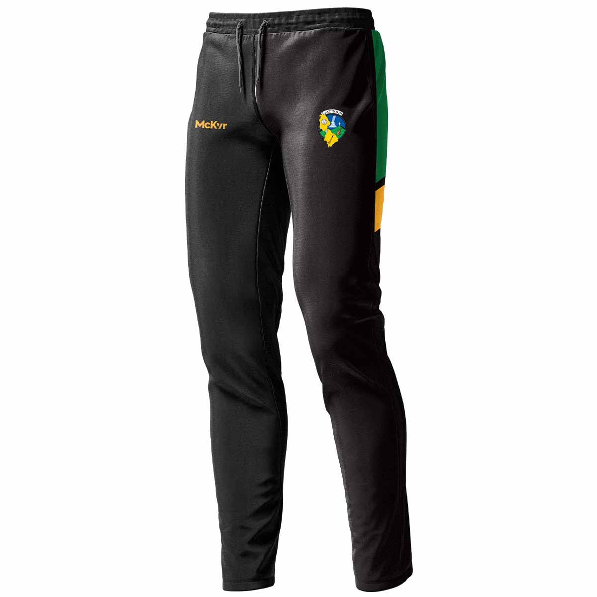 Mc Keever Leitrim GAA Official Vital Skinny Pants - Adult - Black/Green/Amber